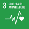 SDG number 3, good health and well-being.