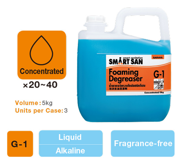 Smart San G-1 Foaming Degreaser.
