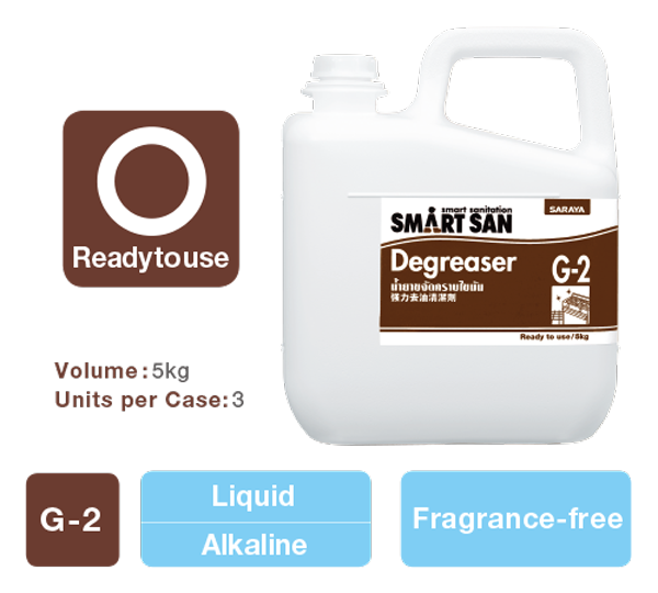 Smart San G-2 Degreaser.