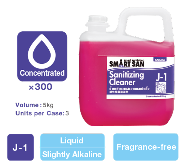 Smart San J-1 Sanitizing Cleaner.